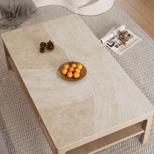 
Nanjiren Japanese simple and elegant tea table mat without washing, waterproof and oilproof leather table mat table cloth rectangular dining table mat tabletop protection mat A1049 turns waste into treasure 90*180cm