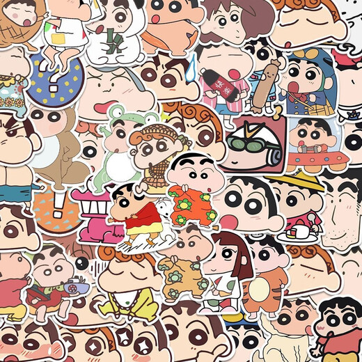 LNGA LANDGRE Capibala/line puppy hand-painted stickers cartoon cute capybara hand account DIY self-adhesive children's decorative small pattern Guka self-adhesive stickers mobile water cup decorative stickers Crayon Shin-chan 100 stickers 3-5cm