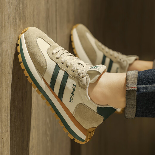 
Light luxury men's shoes 2025 spring and summer new breathable wear-resistant sports shoes for men's dad shoes heightened casual shoes for men 6629 meters green [mesh]-high-end men's shoes 41