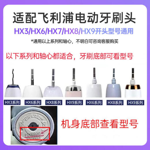 原装适配飞利浦电动牙刷头HX684C HX684D HX684J HX684A HX684P替换头 4支 G2牙龈护理型4支装白色软毛