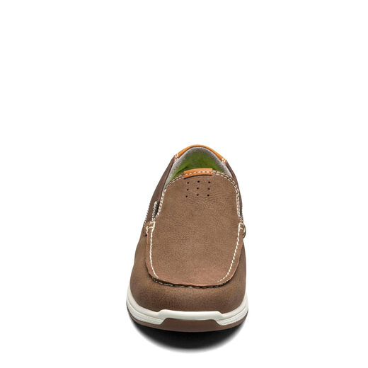 Florsheim Boys, Cross Moccasin Toe Slip-on Little and Big Kids, Mushroom Mushroom 10 Toddler