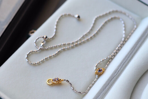 Shengbei's new enchanting snake natural ruby tanzanite s925 silver necklace tanzanite pendant tanzanite snake chain