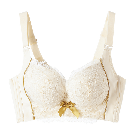 Goso -Unterwäsche für Frauen mit bequemen und spürlosen kleinen Brüsten sammelte BH für Frauen 3042210 Champagnerfarbe (mittleres dickes Glas) 85A