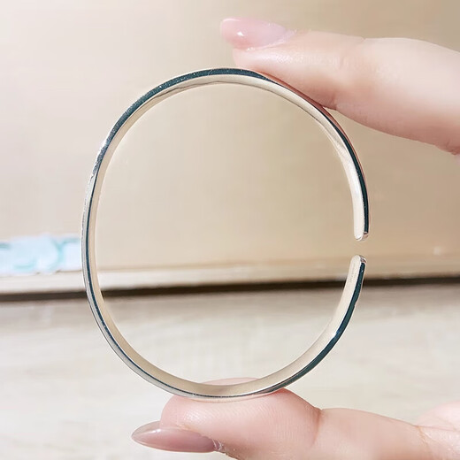 Bovia platinum bracelet for women pt950 platinum 999 solid bracelet platinum bracelet for women new auspicious bracelet ring 56mm weight about 29.14 grams