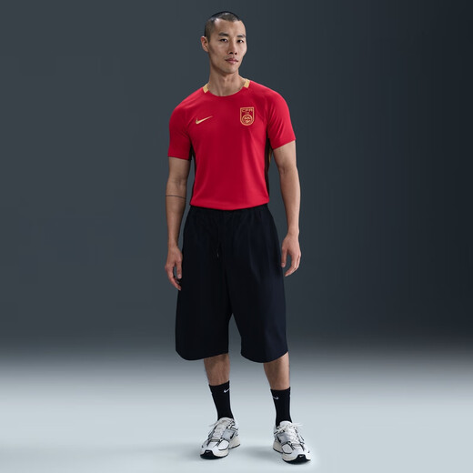 耐克（NIKE）官方2025赛季中国队男子速干足球球衣夏季新款 FZ9018 687健身红/鲜亮勃艮第酒红 M