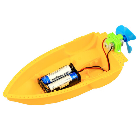 El segundo volumen del bote hecho a mano de quinto grado se puede lanzar al motor de botes con alimentación de agua para hacer juguetes de materiales experimentales científicos. El bote aerodinámico del tablero de espuma regala 2 baterías No. 5