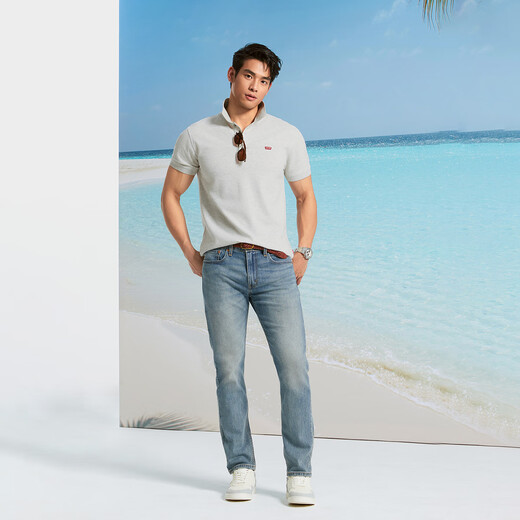 Levi's Lyvis Ice Cool Series 25 Весна и лето Новые мужчины 502 Конус Cone Cone Sunscreen Blue Jeans Blue 34 (32)