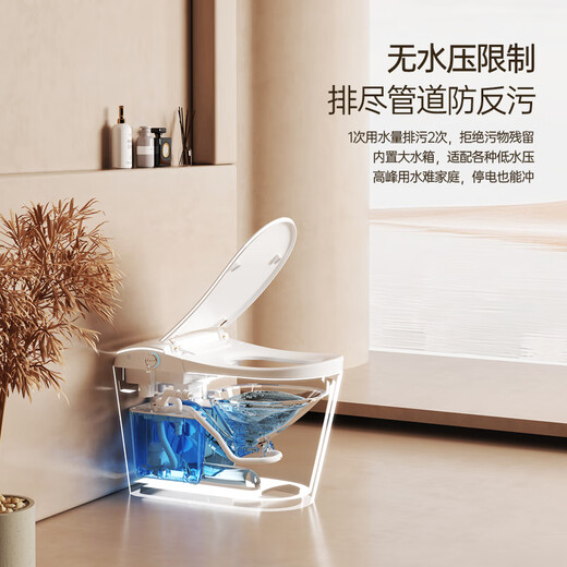 九牧 JOMOO【女士专属】私处清洗智能马桶坐便器全自动一体式家用前置双喷杆 826简配款(无清洗烘干-无紫外线) 300mm