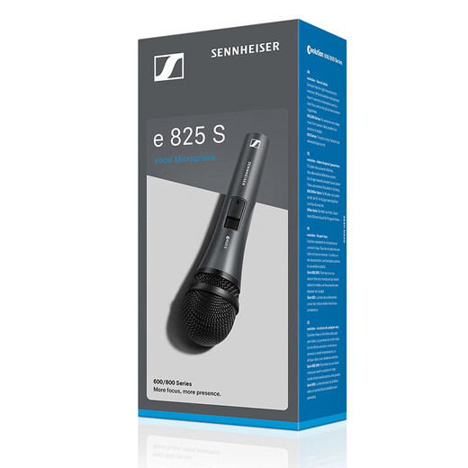 森海塞尔（SENNHEISER）E825S 专业直播动圈麦克风主播演讲唱歌话筒 E825S+卡农母转6.35(3米)