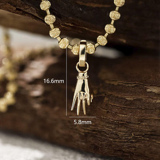 IosnIOSN 18K gold OK gesture pendant, sweet and cool niche design, unisex ins necklace bracelet, earrings pendant, light gold pendant-customized
