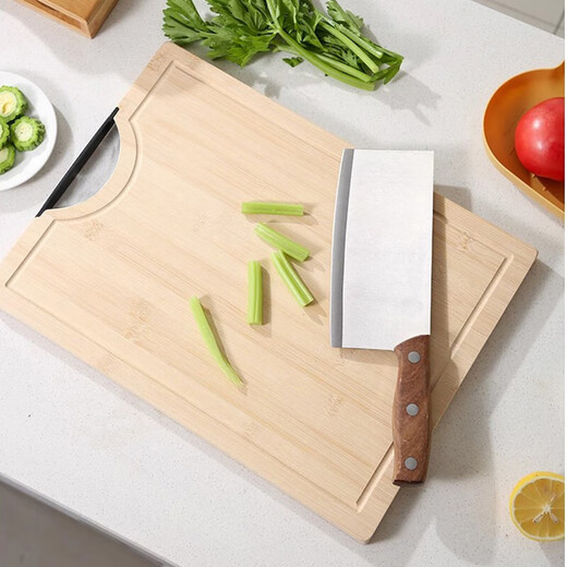 Rongshida Ping replaces bamboo cutting board cutting board and chopping board for household sink panel thickened bamboo cutting board to prevent overflowing process Bamboo cutting board [40*30*1.8cm] 5012