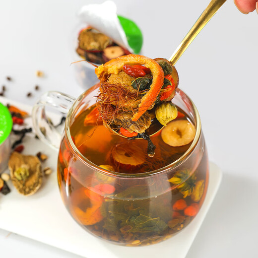 Teamaker, 15 cans of green-money willow corn and mulberry leaf tea, cassia seed, coix seed, kudzu root, wolfberry, burdock, chrysanthemum, swelling and scraping oil