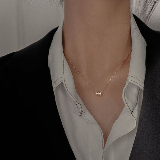 KZD Old Phoenix 999 Pure Silver Exquisite Necklace Women's Necklace Temperament Pendant Simple Versatile Clavicle Chain Small Waist Necklace Silver Same Style