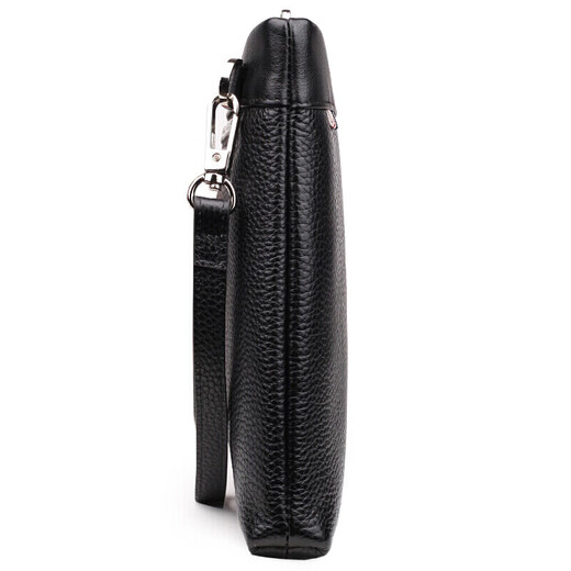 
CARTELO men's handbag large capacity envelope bag hand grab head layer cowhide clutch black birthday gift