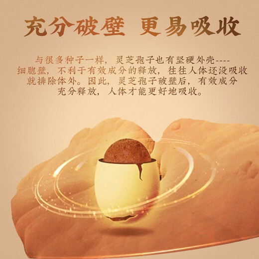 同仁堂北京同仁堂 破壁灵芝孢子粉胶囊 0.35g/粒*60粒/盒增强免疫新效期 灵芝袍子粉60粒*1罐【尝鲜装】