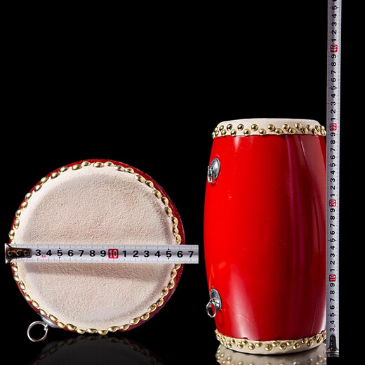 Shi Sheng 12 14 15 cm Taille -Trommel für Erwachsene Voller Kaufpferdhäude -Taillentrommel Kinder kleiner Taille Drum Ansai Taille Drum Instrument 12 cm + Drum Stick + Riemen + Quadratschal