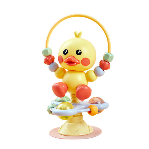 
Qianfeng baby dining chair dining table suction cup toys early education puzzle grasp comfort duckling baby rattle 0 dining chair turning - dinosaur [color box]