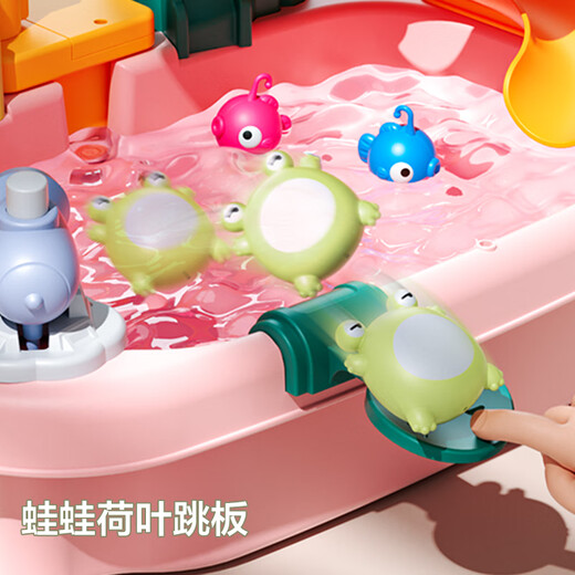 
Xinge children's dishwasher toys electric dishwasher slide to have a house kitchen birthday gift sunflower pink