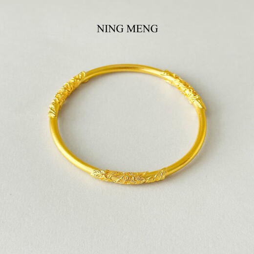 Jinshitong gold-wrapped silver-wrapped thick gold craft solid flower-like exquisite bracelet for women 60 rings (120-145Jin Jin is equal to 0.5 kg)