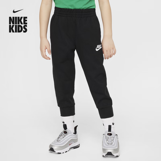 Nike (Nike) Boys and Girls Club Baby Baby Baby Summer Cotton Sports Pantalones Baby HM9273 010 Negro One Size 2T