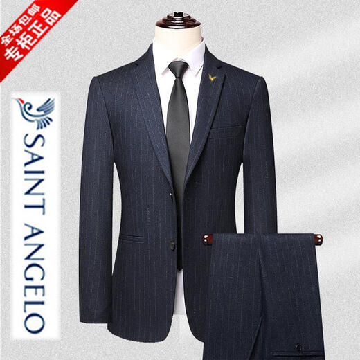 Angel Bird Men's Suit Suit New Business Casual Thick Suit Wool Wedding Groomsmen Dress Jacket Men 200A Pants Please leave a message for the size and waist size M 170 Recommended 100-120 Jin Jin is equal to 0.5 kg
