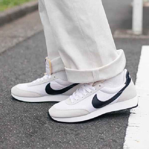 Nike (NIKE) men's shoes waffle shoes 2025 new summer WAFFLE DEBUT sneakers casual shoes running shoes DH1349-100 retro versatile 43