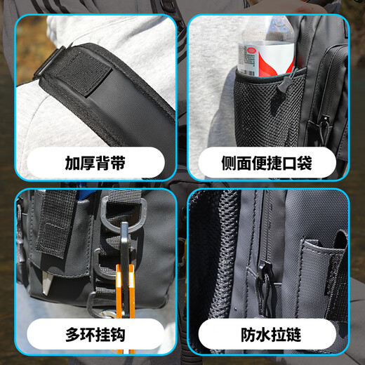 
Camper Lure Bag Small Backpack Crossbody Bag Multi-functional Waist Bag One-Shoulder Fishing Fishing Tackle Rod Bag Fishing Storage Bag Camo-Small Backpack-Naked Bag <Oxford Cloth Scratch-resistant>
