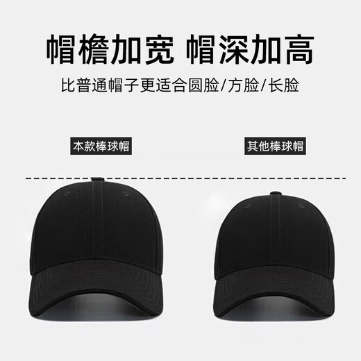 罗蒙棒球帽子男士大头围四季通用时尚休闲显脸小百搭防晒太阳鸭舌帽女