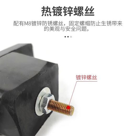 空调外机减震垫空调机脚胶垫防震脚防震垫外机底座橡胶垫隔音神器 空调【支架款】减震胶垫【一套装