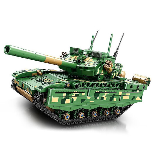 乐高（LEGO）新款积木遥控坦克履带式男孩子拼装玩具生日礼物 2.4G遥控科技坦克-军绿色【897