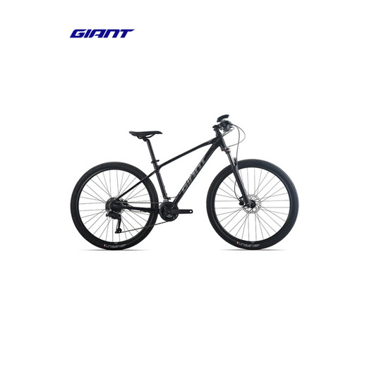 捷安特（GIANT）ATX 830油压碟刹成人铝合金18速可锁死避震山地自行车 消光亮黑 27.5×14.5 XS 适合身高152-164c