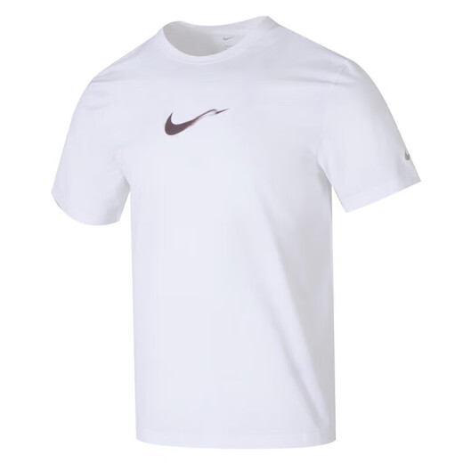 耐克（Nike）短袖男装2025夏季新款户外运动针织透气舒适圆领休闲T恤衫 HV4882-100白色DRI-FIT XL