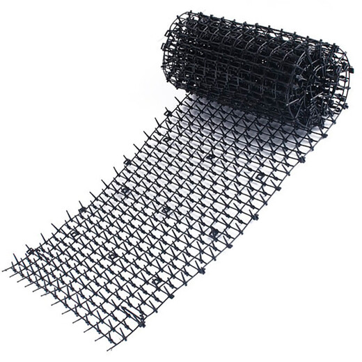 Anti-cat crawling thorn mat to repel cats, prevent cats from trampling on garden thorn mat net, anti-bed climbing sofa, thorn cat mat, black, width 30cm x length 4 meters, encrypted, thorn height 2cm, upgraded and thickened, anti-aging