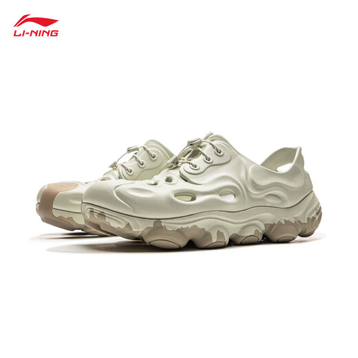 LI-NING李宁溯溪鞋CF溯浔涧户外男女鞋2025夏季新款减震回弹凉鞋AHCV019 AHCV019-6浅茶绿 42
