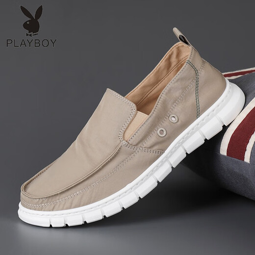 Playboy (playboy physique) Chaussures masculines Summer des chaussures toile respirante chaussures de paresseux décontractés pour hommes Pédale vieille chaussures de tissu beijing