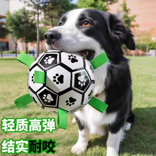 HELLOJOY Dog Toy Football Border Collie Pet Puppy Medium and Large Dog Corgi Interactive Bite Resistant Boredom Relief Training Toy Supplies