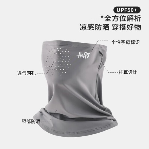 MUJIUSHII Unscrupulous Printed Sunscreen Mask Men's Summer Outdoor Cycling Neck Protector Fishing Breathable Mask Black