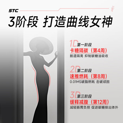 STC nutrition塑身肽瘦肚子燃脂全身快速瘦专利左旋肉碱直击腰腹腿减脂饱腹 7瓶巩固装【反馈25斤以上，燃脂不反弹】