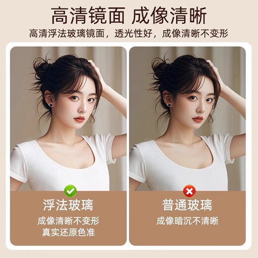 丘晨实木全身镜卧室穿衣镜家用卧室落地镜服装店试衣镜挂墙镜子