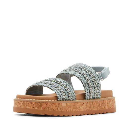 Steve Madden Girls Stroller Sandals, robin blue, 5 older children robin blue 5 older children