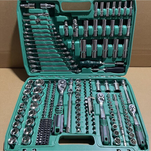 150 Automatische Reparaturwerkzeuge Set Sleeve Wrench Combination Tool Reparaturwerkzeug Reparaturwagen 21672 Zahnautomatik Reparaturqualität