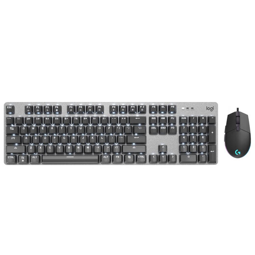 Teclado y juego de ratón K845+G502 Teclado mecánico y el mouse Oficina de juegos de deportes electrónicos Typing G402/G102 K845+G502Hero Master+MATA de mesa grande Longhua Tea Scroll