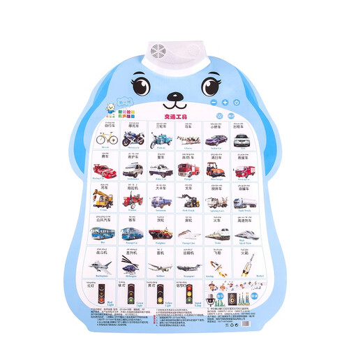 Village de Shantoulin Lire le graphique audio numéro 1-100 Kindergarten Child's First Grade Mathematics Wall Sticker Toys Toys 3 Nombres 1-100_Chinese Persstems_pinyin