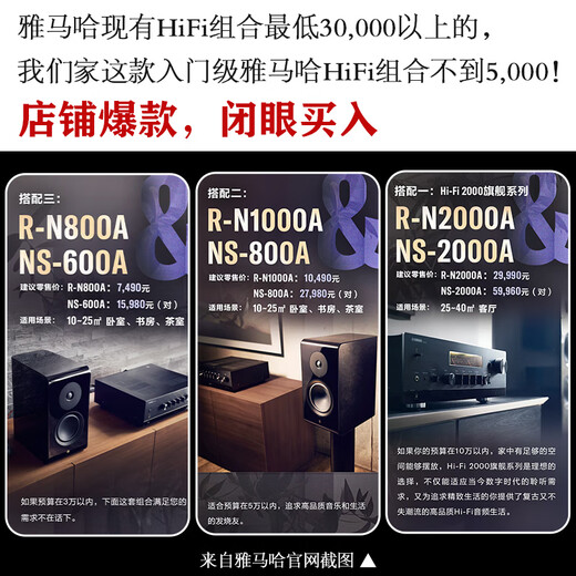 雅马哈（YAMAHA）【补贴15%】S2030组合 高保真桌面hifi书架CD音箱音响 客厅家用专业发烧大功率功放套装USB播放器 【基础版】NS-BP301+-S202功放