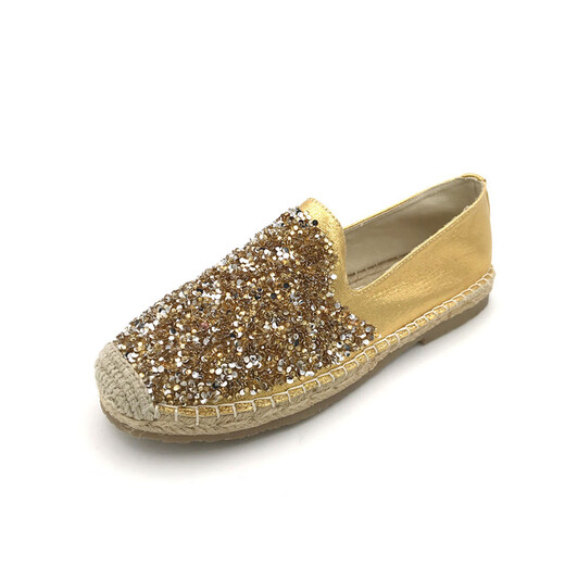 Fangpin Fisherman's Shoes for Women Spring и летняя страза Fashion Fashion Women's Sene Seedings Новая плоская подошва толстая мягкая подошва Loafer Single Green 756-11 35