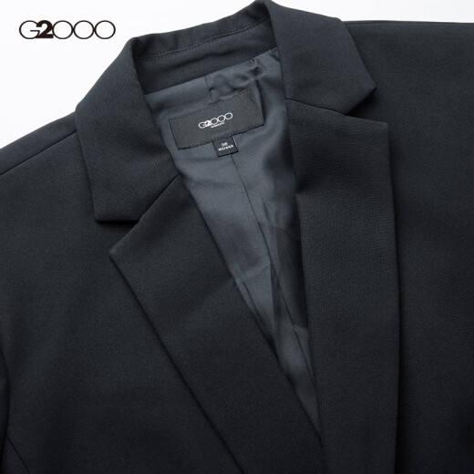 G2000 Women's Business Elegant Suit Jacket Women's Long Sleeve Women's Standard Single Button Short Women's Suit 00710001 Black/9938/170