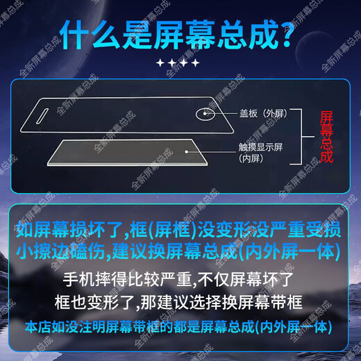 Feichenbao is suitable for oppo reno3pro screen assembly with frame PCRM00 mobile phone screen interior and exterior LCD screen reno3pro screen assembly [quality LCD] frameless