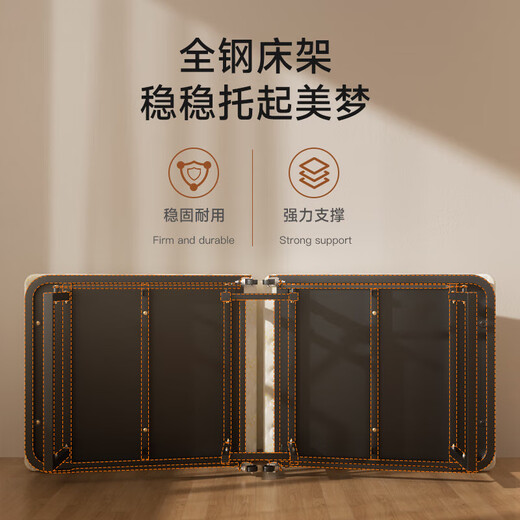 稳纳折叠床单人办公室午休床家用简易月嫂加厚海绵床酒店午睡陪护神器 4cm床垫丨190*60*35海绵床 双折