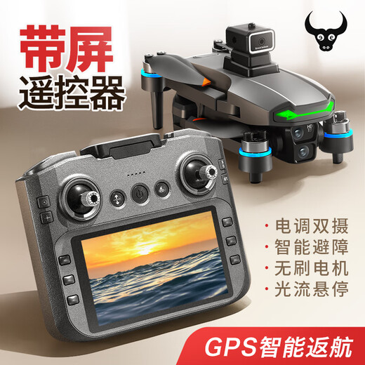 Beast Drone SG601PRO HD Remote Control Aircraft with Screen Remote Control GPS Positioning and Return Brushless Drone Quadcopter Entry-Level Toy SG601PRO/Screen Remote Control/GPS Positioning and Return Dual Electric Version Free Helipad + Strobe Light + Free Replacement