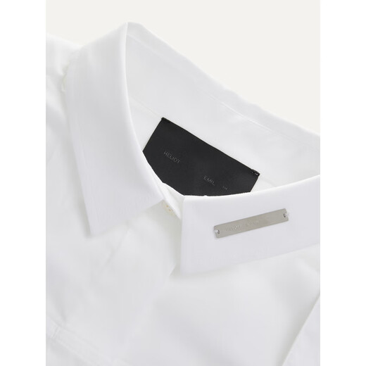 HELIOT EMIL layered embellished cotton-blend poplin shirt White 38